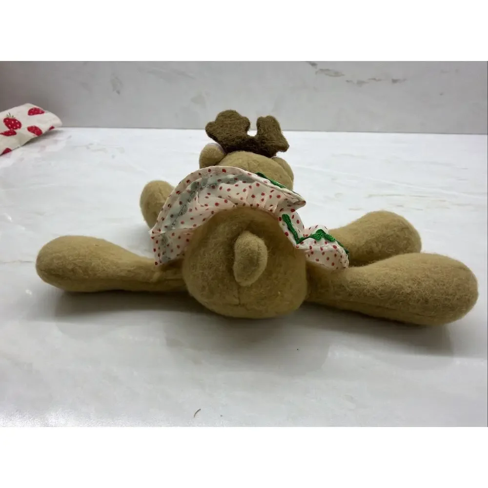 VINTAGE HALLMARK RHONDA THE REINDEER BEAN BAG STUFFED ANIMAL PLUSH CIRCA 1984